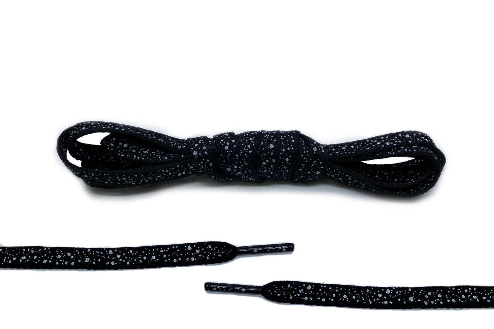 Black/White Ink Splatter Laces - Belaced