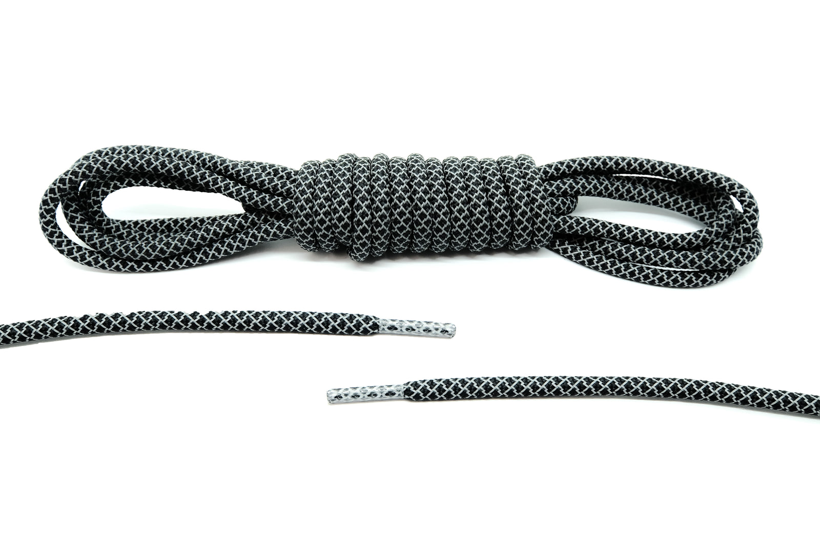 Black Rope Laces (Reflective) - Belaced