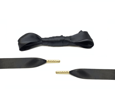 Black Ribbon Laces - Belaced