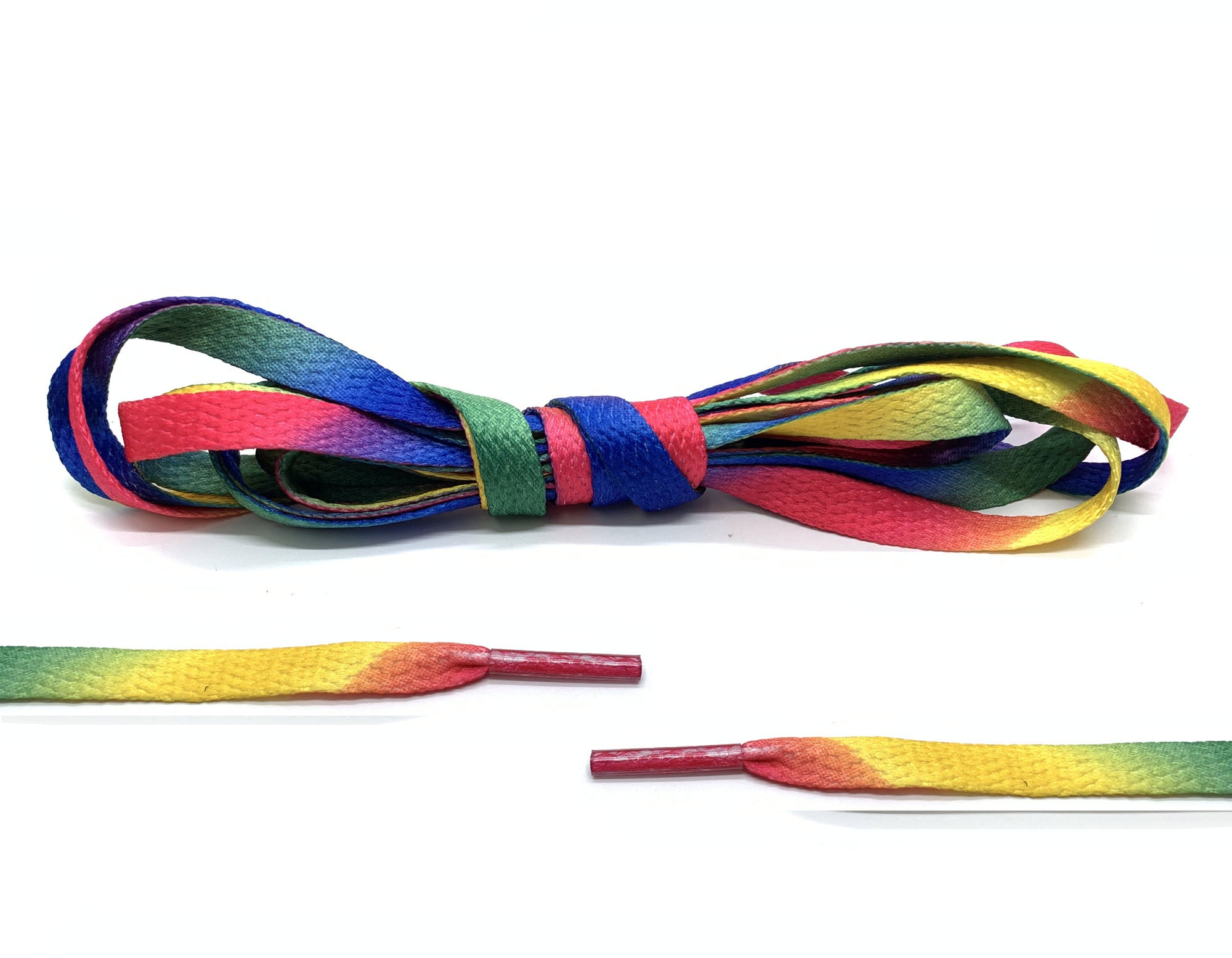 Canvas Rainbow Flat Laces - Belaced
