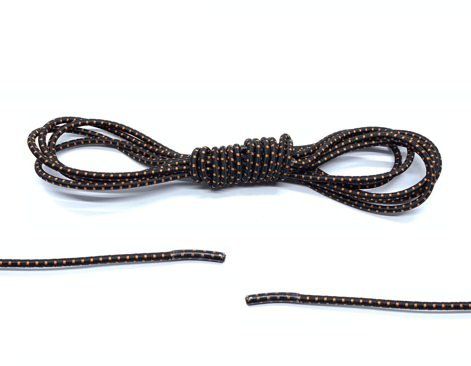 Black / Orange Elastic Laces - Belaced