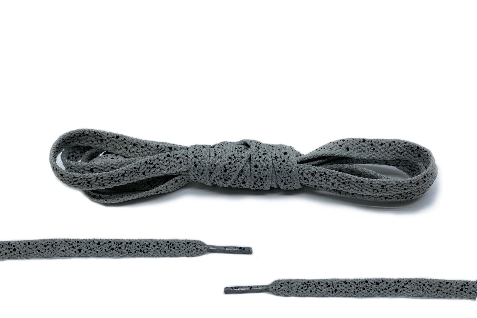 Grey/Black Ink Splatter Laces - Belaced