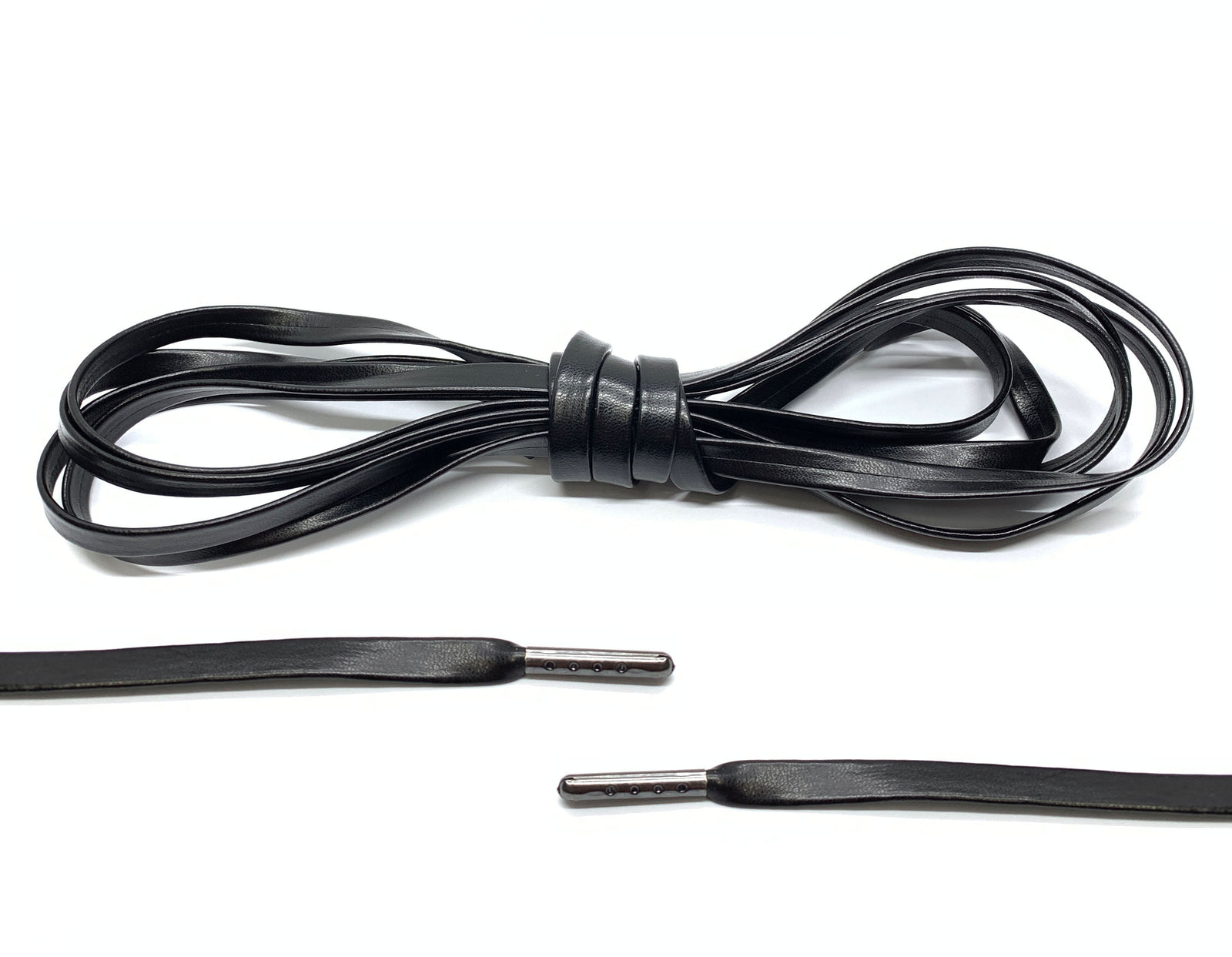 Black Leather Laces - Belaced