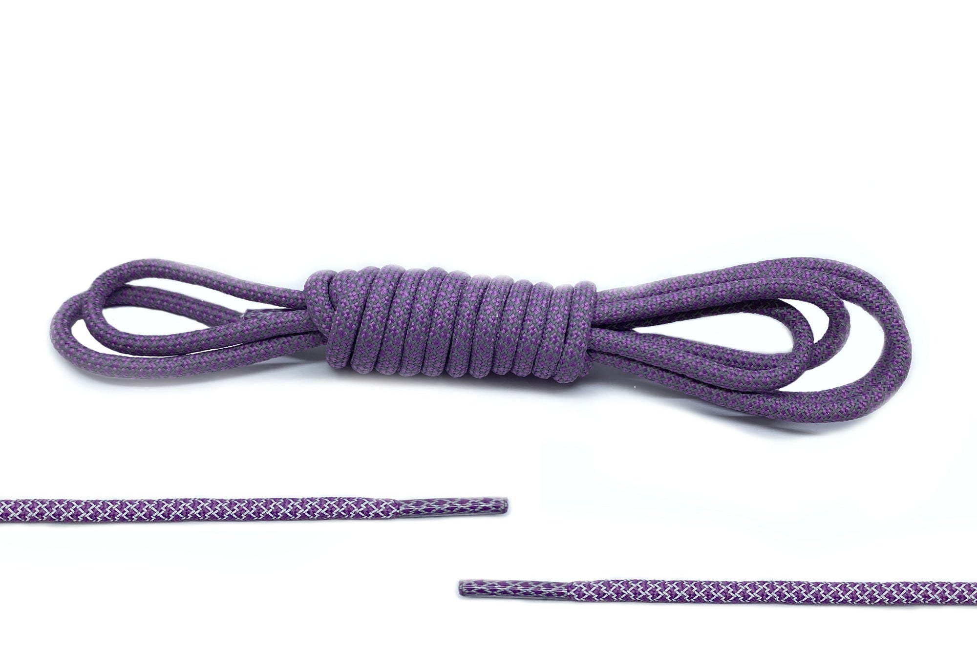 Purple Rope Laces (Reflective) - Belaced