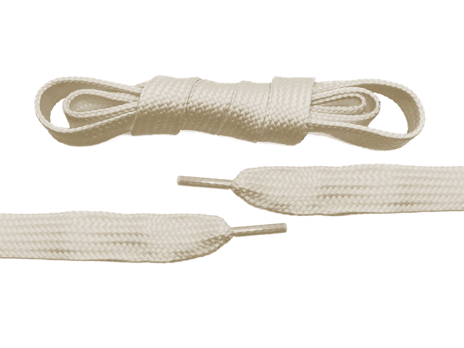 The Soft White Flat Shoe Lace - Belaced