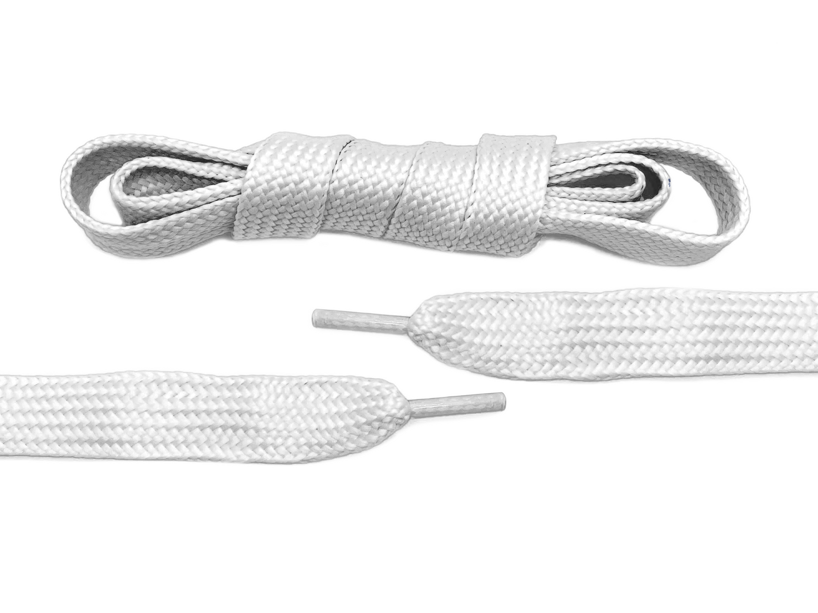 The White Flat Shoe Lace - Belaced
