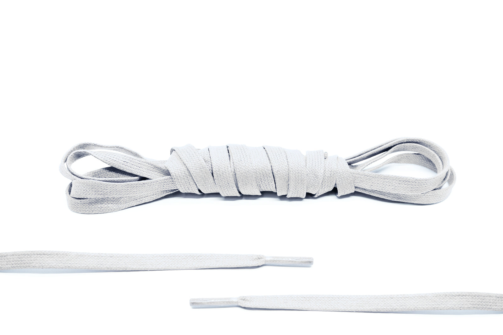 White Flat Waxed Laces - Belaced